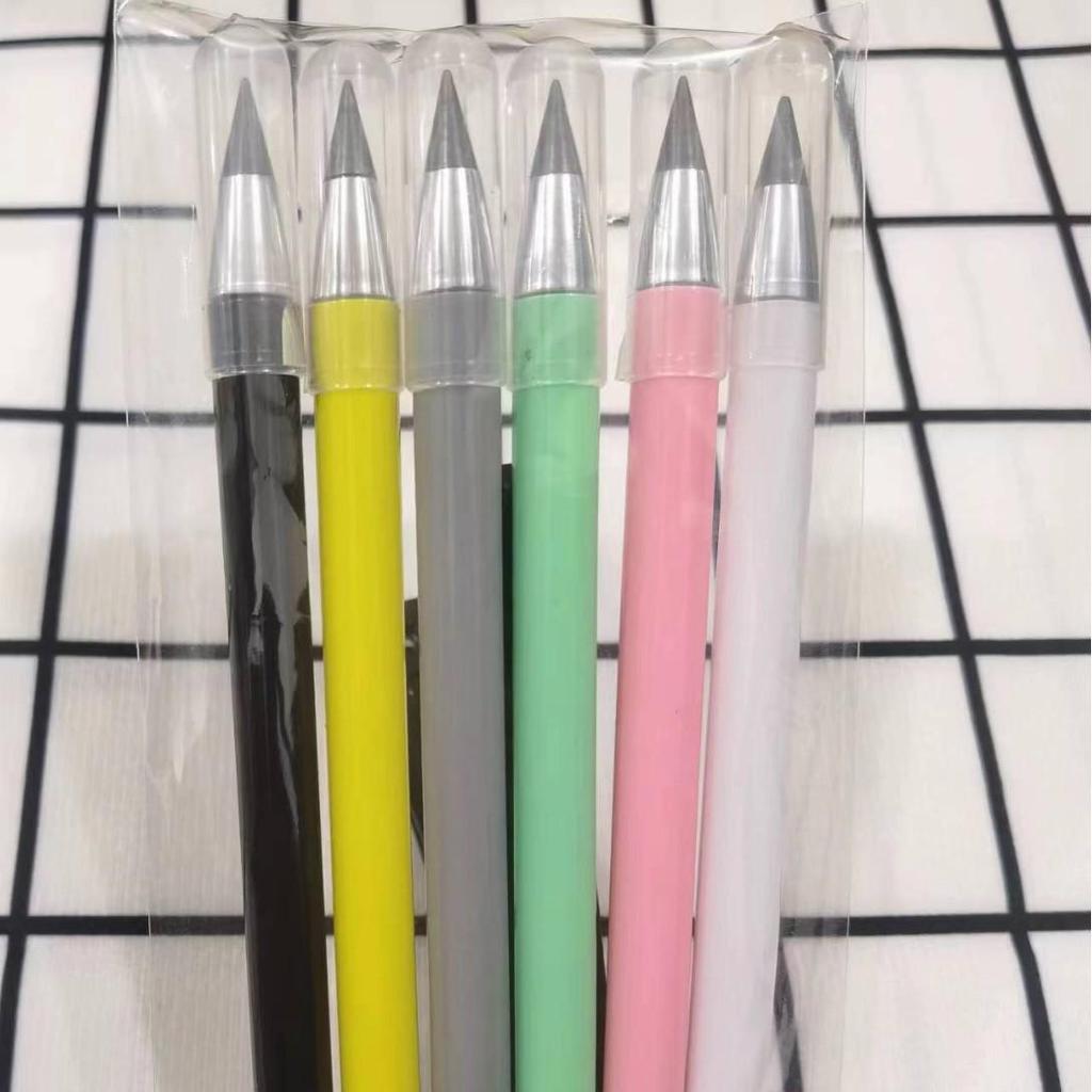 Eternal Unbreakable Pencil with Eraser - No Sharpening Needed, Durable & Creative Macaron Color