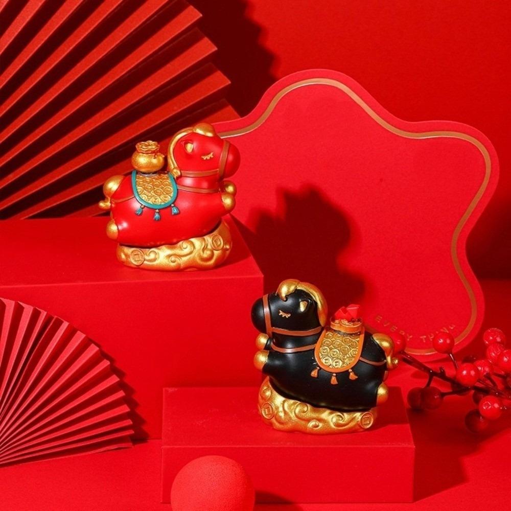 Handcrafted Pony Ornament Kawaii Zodiac Horse Figurines Creative Horse Mascot Gift Giving