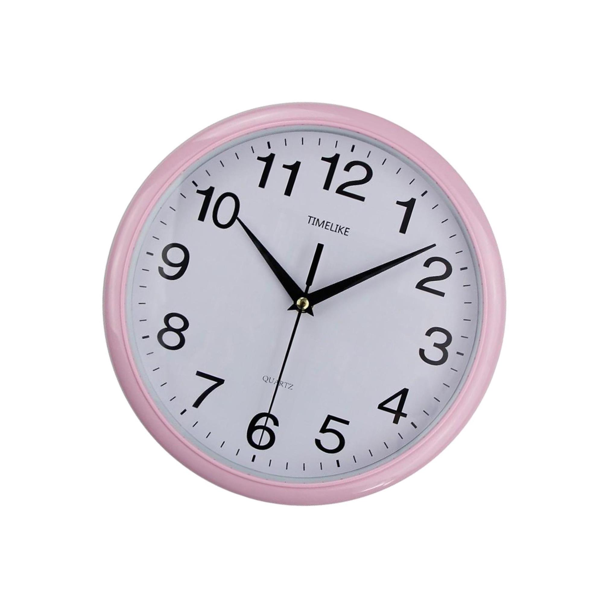 

Современные настенные часы, бесшумные, не тикающие, для дома, гостиной, офиса розовый