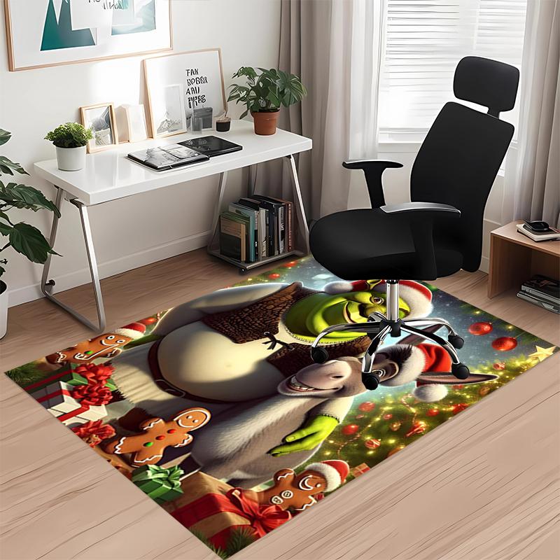 Shrek Bedruckter Teppich für Bürostuhl Wohnzimmer Schlafzimmer Küchenraum Dekoration Geschenke