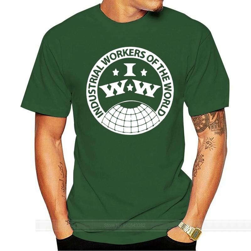 New Brand Sales Industrial Workers Of The Wiorld IWW T-shirt Tee cotton tshirt men summer fashion t-shirt size