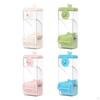 Bird Cage Feeder ,Automatic ,Clear Leakproof Parrot Food Container for Finch Canary Budgies