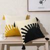 Bohemian Throw Pillow Covers Geometry Embroidered Tassel Embroidery Pillow Covers 45X45 Living Room Sofa Pillowcase With Zipper