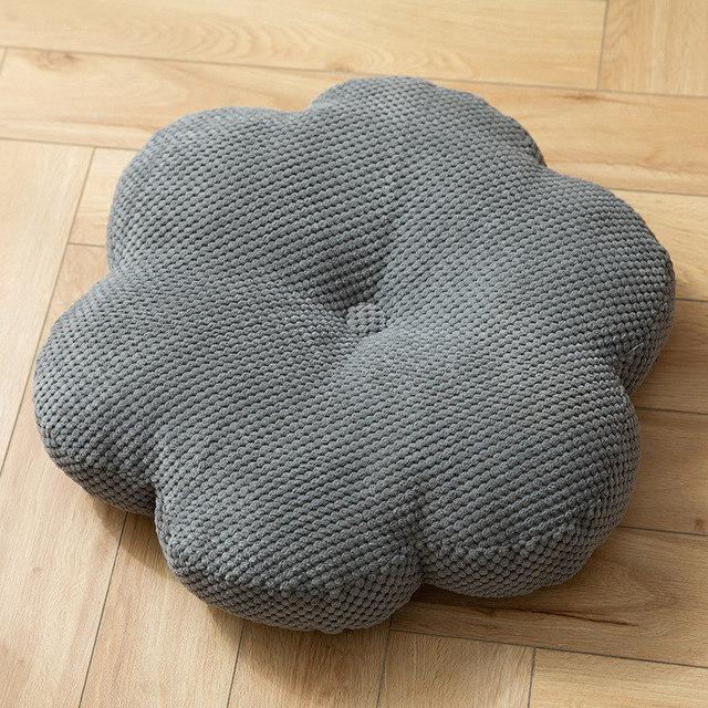 Modern Flower Cushion Floor Pillow Thick Back Cushion Tatami Meditation Seating Pouf For Living Room Yoga Bedroom Sofa Bench