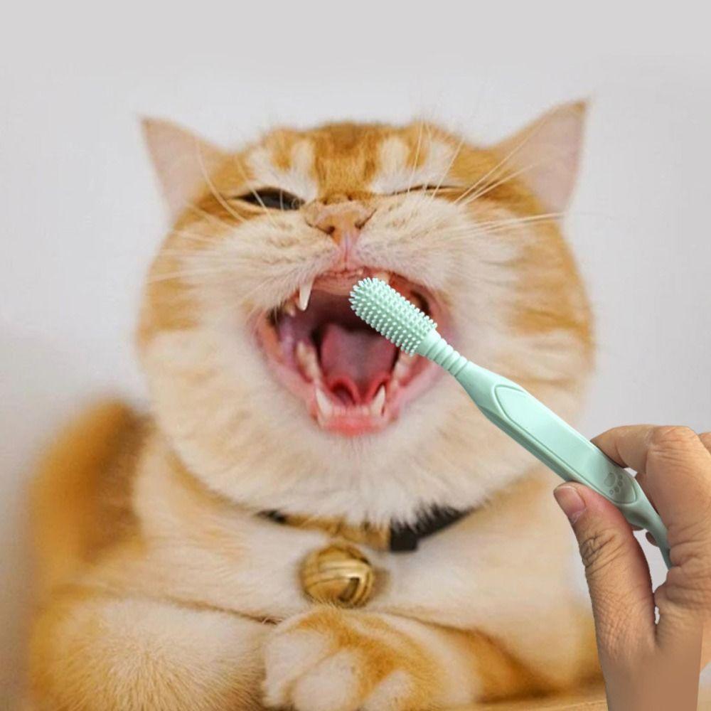 Gentle Pet Teeth Cleaning Brush Durable Cat Toothbrushes Pet Accessories Dog Toothbrush Teeth Care