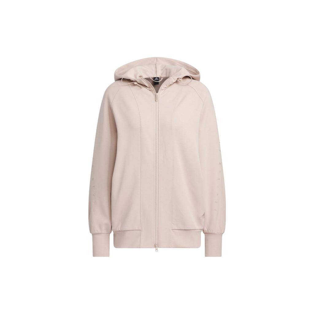 Adidas Premium Kapuzenjacke Damenjacken Wundergrau Tan-Braun IK4291