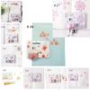 200PCS Sakura Decorative Sticker Flower Petals Tape Scrapbooking Sticky Paper Masking Tape