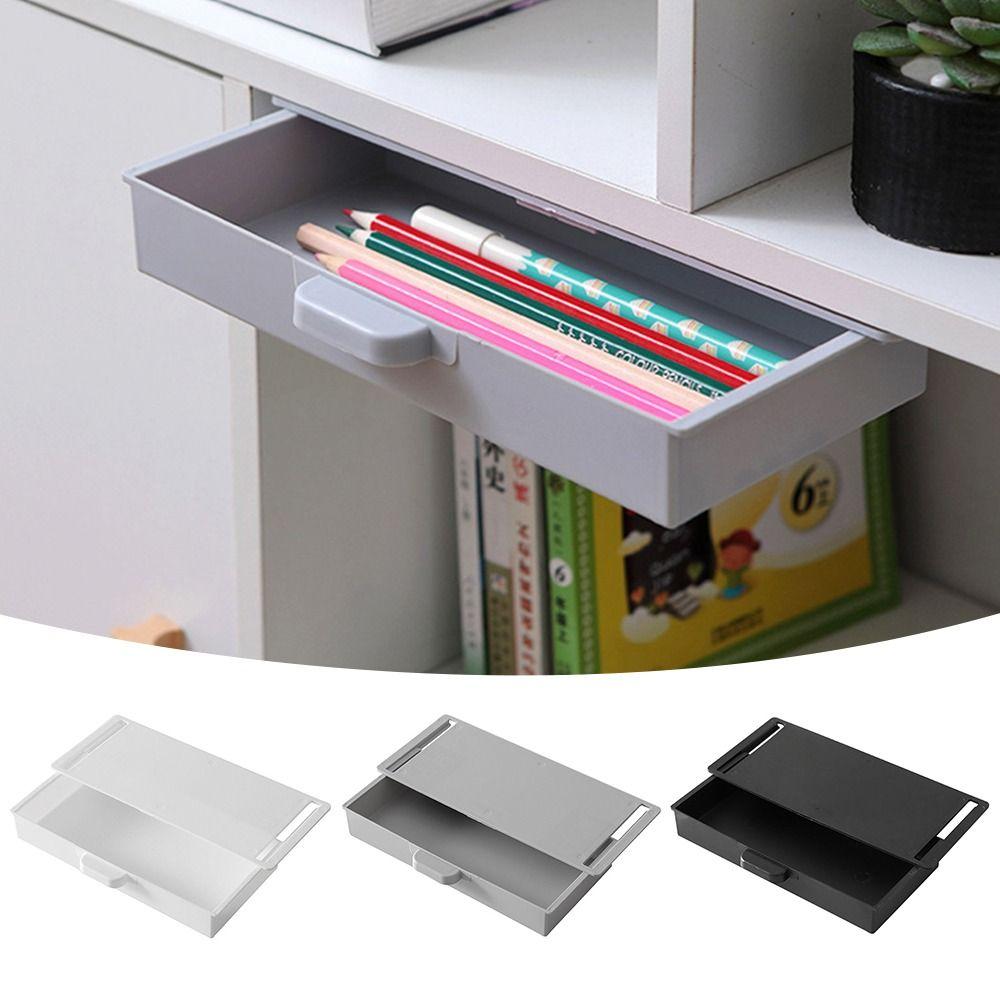 Save Space Desk Drawer Organizer Punch Free Table Storage Box New Drawer Storage Box
