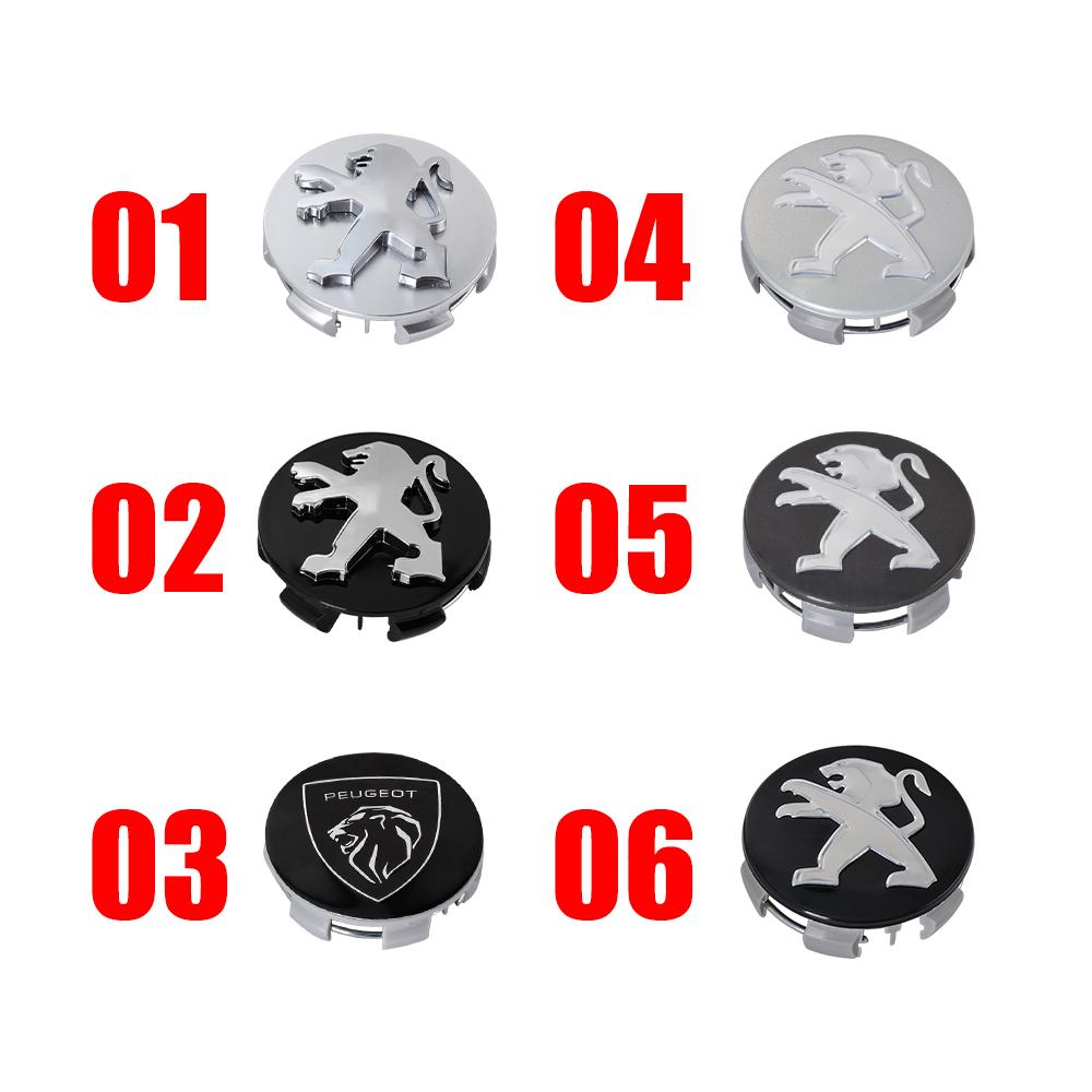 For Peugeot 206 207 208 306 307 308 406 407 408 508 106 107 2008 Car Wheel Center Covers Hub Cap Badge Replacement Accessorie