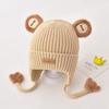 Hat with Tie Closure, Cream
