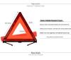 Reflective Folding Traffic Triangle Warning Sign for Car Parking