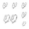Engraved Hugging Hands Ring for Women - Fashionable European American Style Index Finger Ring with English Letter Design