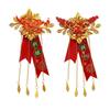 Chinese Style Dragon & Phoenix Corsage Set: Groom & Bride Boutonniere Pair for Wedding