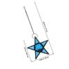 Glass Star Lantern Hanging Decorative Holder for Patio Garden Living Room Wall Art Soft Warm Light Aromatherapy Scented
