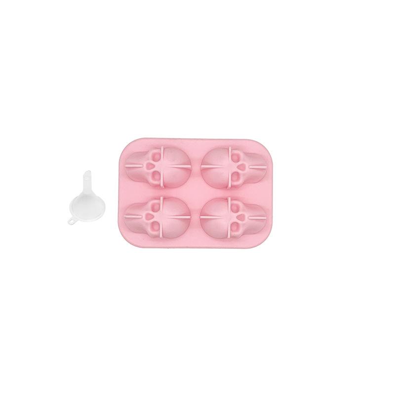 3D Skull Ice Block Mold Skull Shape Whiskey Ice Block Silicone Skull Ice Grid Ice Model Bar Creative Skull Silicone Ice Grid