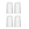 4 Pcs Metal Aluminum Filter Mesh Gutter Leaf Debris Mud Trap Guards Drain Pipe Cover Downpipe Guttering System