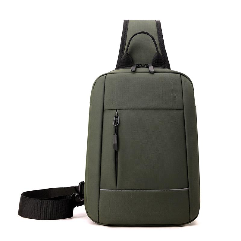 

Мужская сумка на грудь большой вместимости, деловая сумка для путешествий, мужская сумка через плечо зелёный