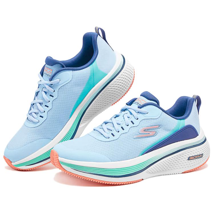 Skechers Go Trendy Sports Low Top Casual Running Shoes Women Sneaker Blue 129002-LBNV
