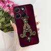 For Motorola Edge 70 Fusion Royal Crown Initial Letter Phone Case For Motorola Edge70 Fusion 5G XT2605 Black Silicon Soft Bumper