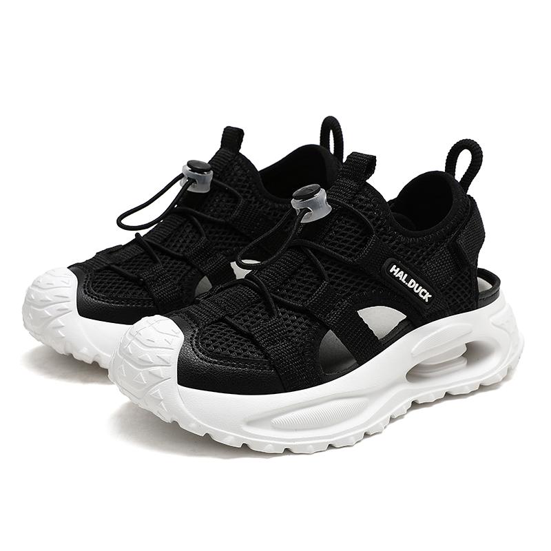

Summer Breathable Lightweight Childrens Sports Shoes Training Flexible Running Shoes Daily Comfortable Casual Shoes 26 чёрный