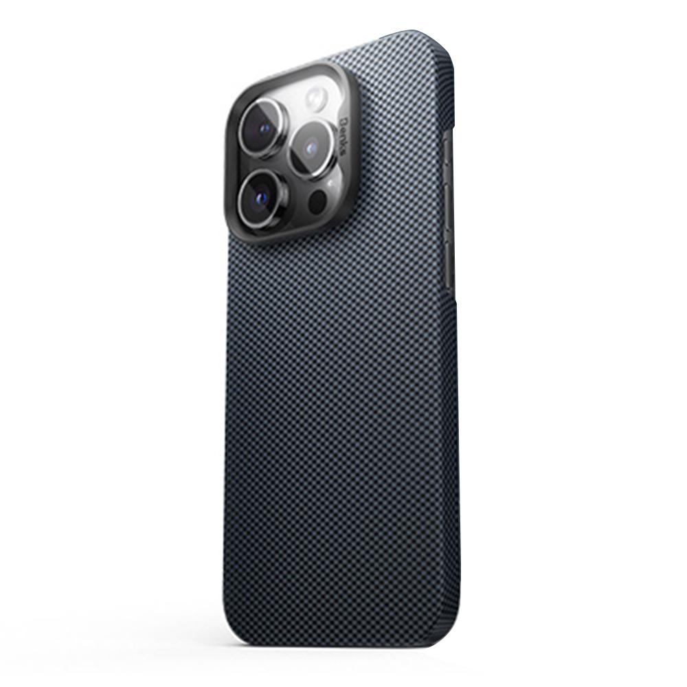 

BENKS For iPhone 16 Pro Max Case Kevlar Aramid Fiber Magnetic Phone Cover Compatible with MagSafe Blue