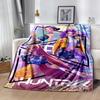 1pc K-Pop Demon Hunters Blanket Comfortable Soft Lightweight Multi Seasonal Blanket Travel Camping Picnics Sofa Office bedroom Perfect Gift Friends