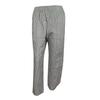 Women Casual Trousers Mid-rise Jacquard Striped Print Long Pants with Pockets Straight Fit Oxford Cloth Pants
