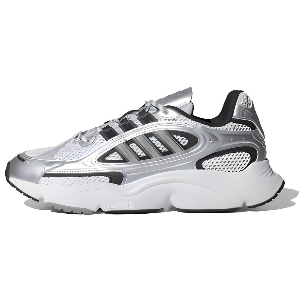 adidas Ozmillen Silver Metallic Black Unisex Sneakers Core-Black Footwear-White IF1814