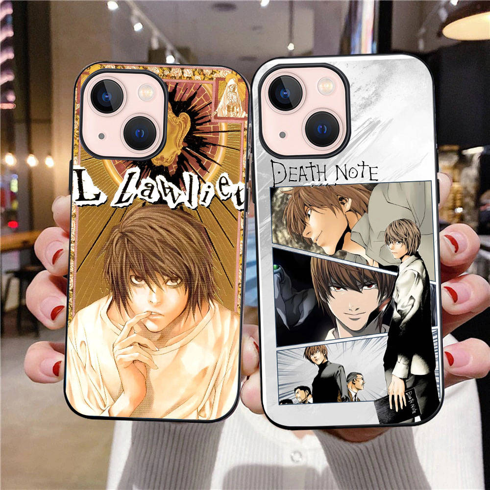 B-30 Death Note Schwarze Hülle für Redmi 10A 10C 12C 13C 9A 9C 9T A3X Note 10 9 9S 10S iPhone 11 12 13 14 15 16 X XS Pro Max Mini 7 8 Plus XR