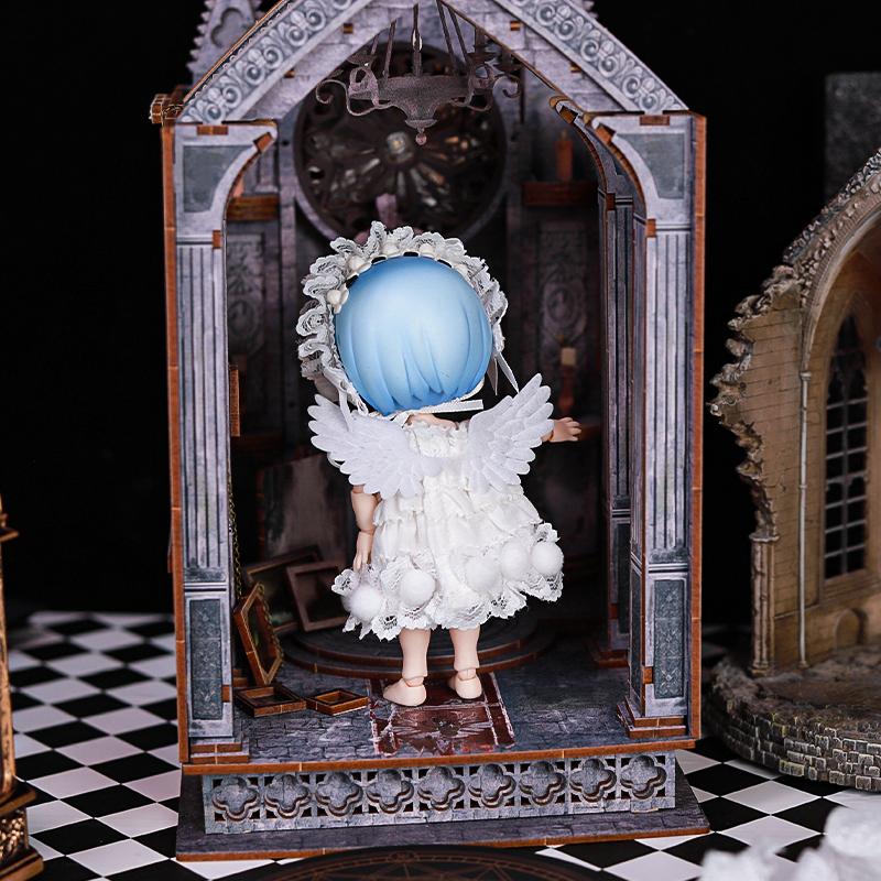 OB11 Baby Clothes Angel Suit Black And White For Ob11 1/12 Doll Outfit Daily Casual Accessories For Children Diy