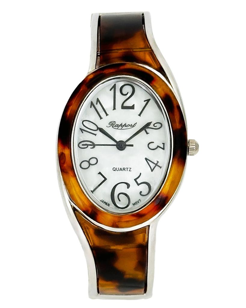 Rapport 188908 Oval Bangle Brown Women's Watch