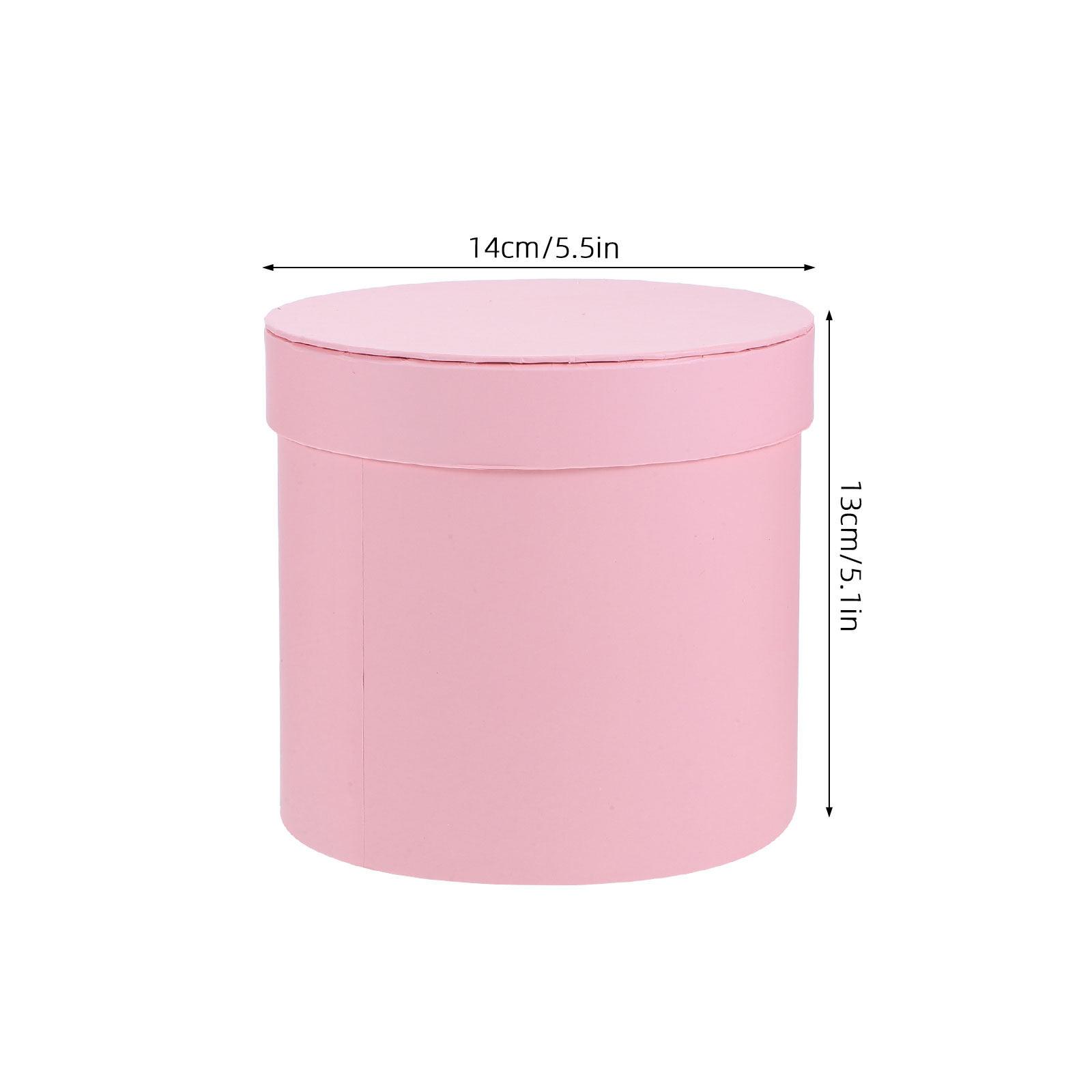 

Mini Round Floral Bucket Box Cylindrical Paper Flower Holder for Bouquet Presentation Wedding Birthday Celebration Florist other розовый