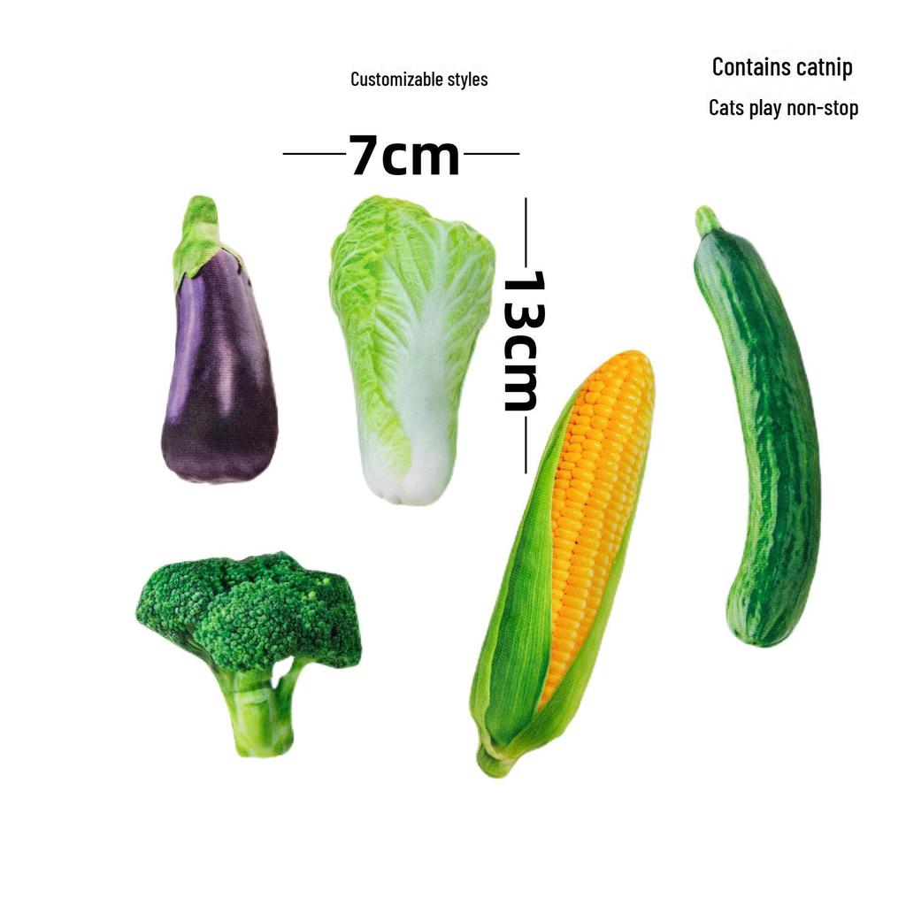 New Catnip Plush Toy: Cat Grass-Infused, Bite & Scratch Resistant, Self-Entertaining Doll for Cats