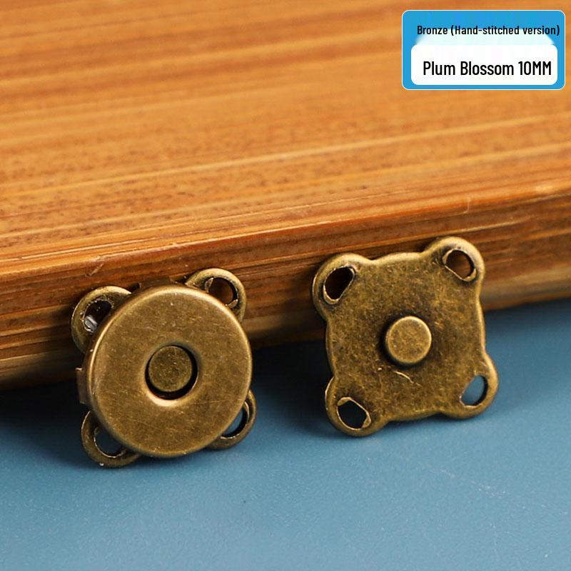 Fibbia a pressione magnetica per borse in pelle: Accessorio Valigia con Bottone Metallico e Chiusura Invisibile.