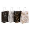 12/30pcs Marble Paper Tote Bags Recyclable Gift Bags for Boutique Retail Packaging Wedding Birthday Party Favors