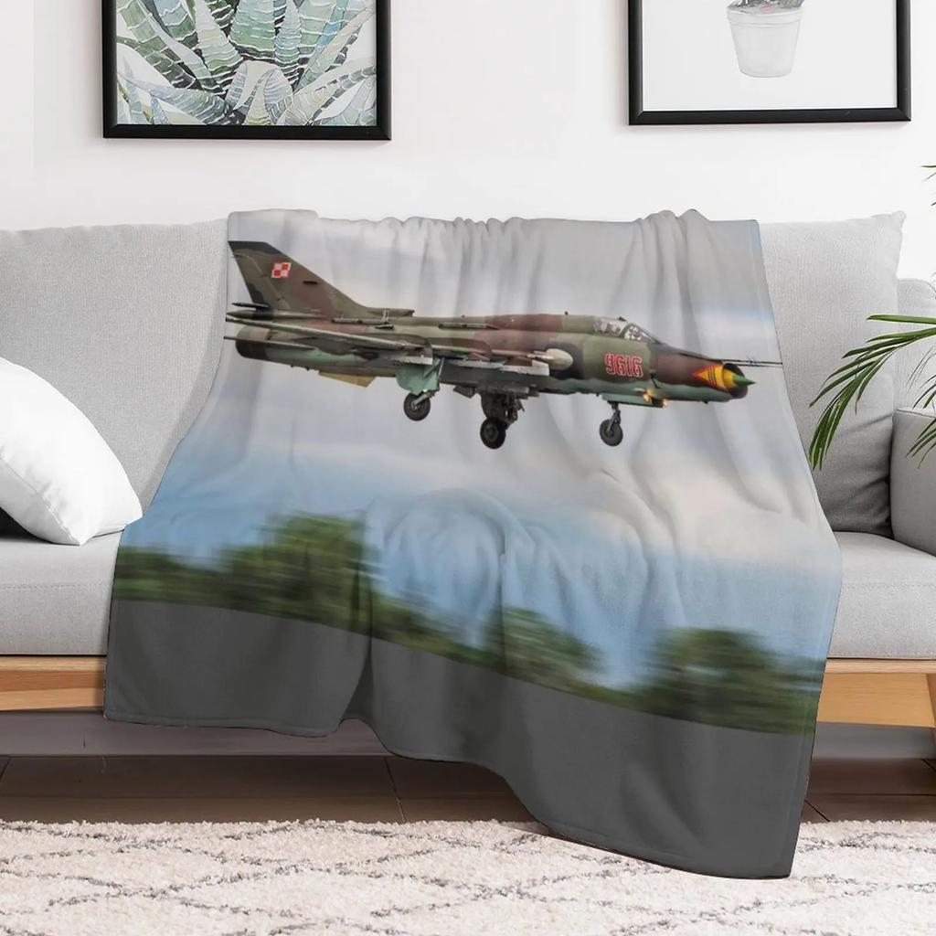 Sukhoi Su-22 (Fitter) Throw Blanket Tourist warm winter funny gift Giant Sofa Blankets
