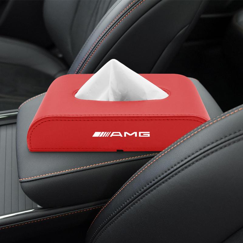 1pcs Car Tissue Box Holder Armrest Box Storage Case For Mercedes-Benz AMG C500 C200 C300 A B C E GLA CLA GLK GL ML GLE W204 W205 W203 W211 W212 W213