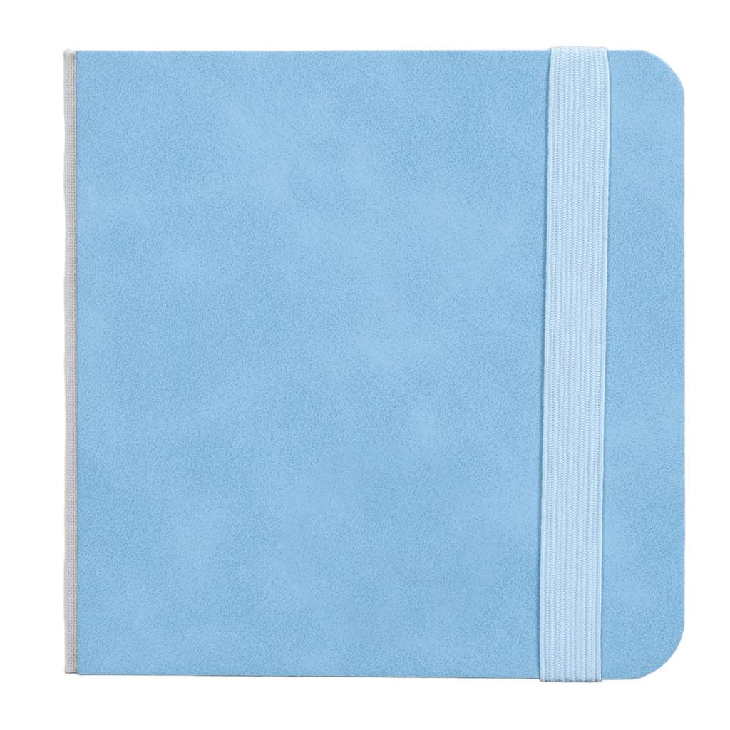 30 Blatt Aquarell-Skizzenbuch Feinkörnig Tragbar Taschenformat Aquarellmalpapier 10 x 10 cm Blau