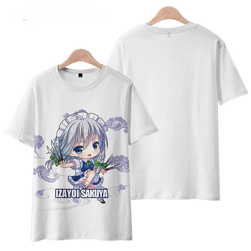 Game Touhou Project Cosplay T-Shirt 3D Hakurei Reimu Print Anime Cartoon Tees Summer Men Women Harajuku