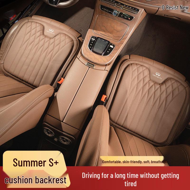 All-Season Seat Cushion with Integrated Lumbar Support for Infiniti Q50L/QX50/QX60/Q70L