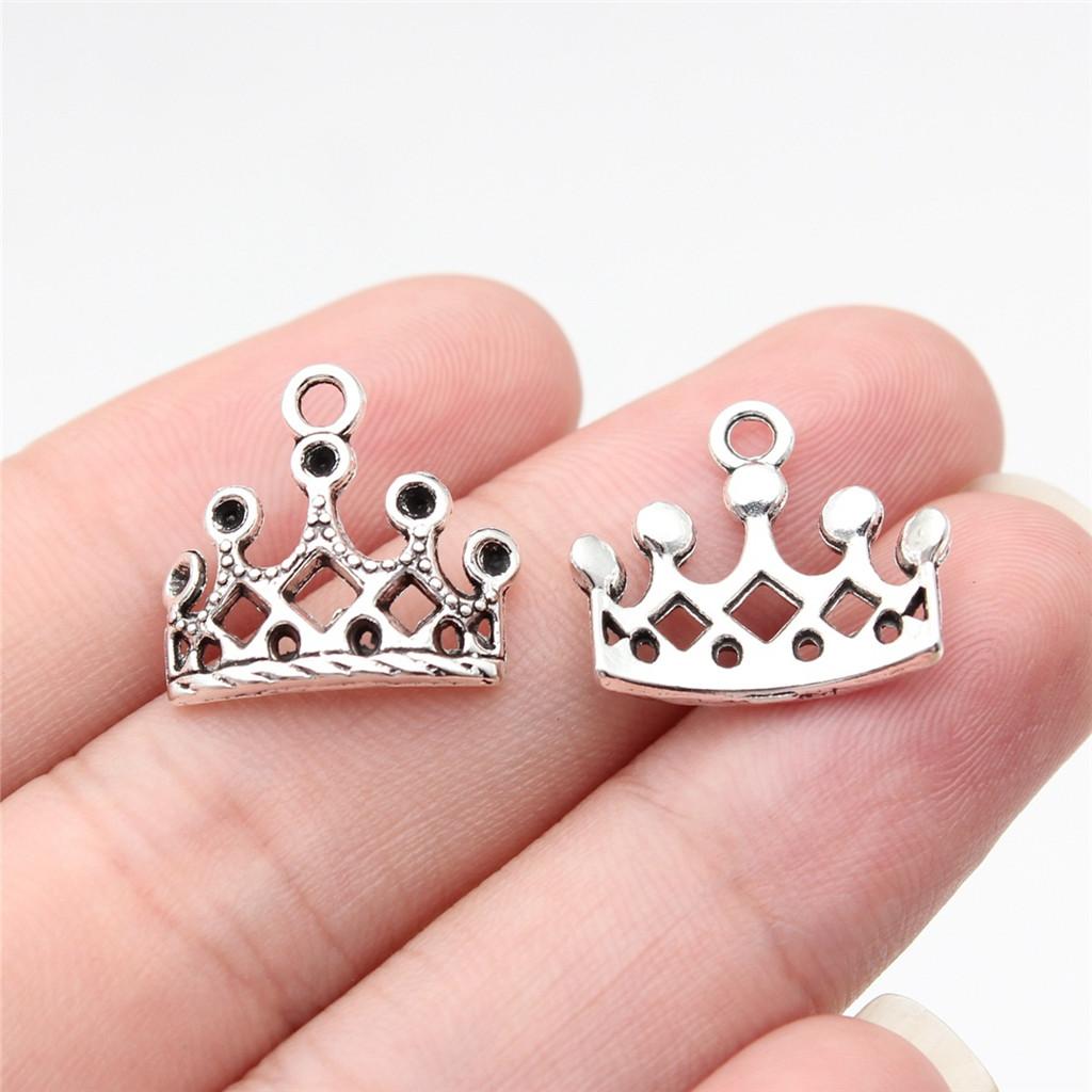 

Charms Diamond Setting Pendants Minimalist Jewelry Components ZC302 A17-20pcs-17x15mm