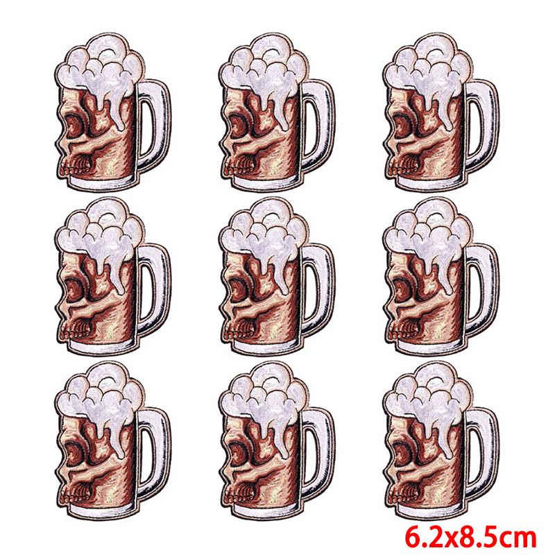 10 Pcs/lot Embroidery Patch Iron On Patches For Clothing Patches On Clothes Jackets Decor Applique Sew Supplies