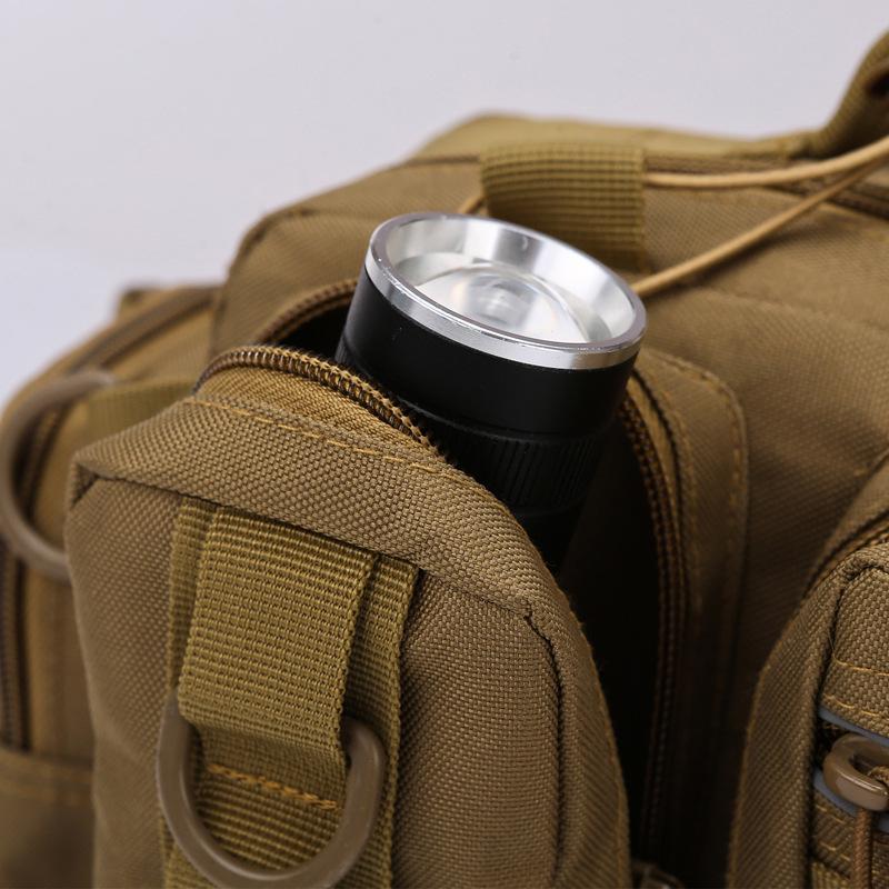 Multifunctional Tactical Sling Fishing Bag with Rod Holder | Men's Large Waist Pack Outdoor Backpack