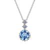 Sterling Silver Simulated Moissanite Snowflake Pendant Necklace for Women - Elegant Fashion Jewelry