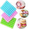 1 Pcs New Creative 48 Cavity Small Donuts Chocolate Silicone Mold Small Biscuit Fondant Candy Mold Cake Decorating Baking Tools