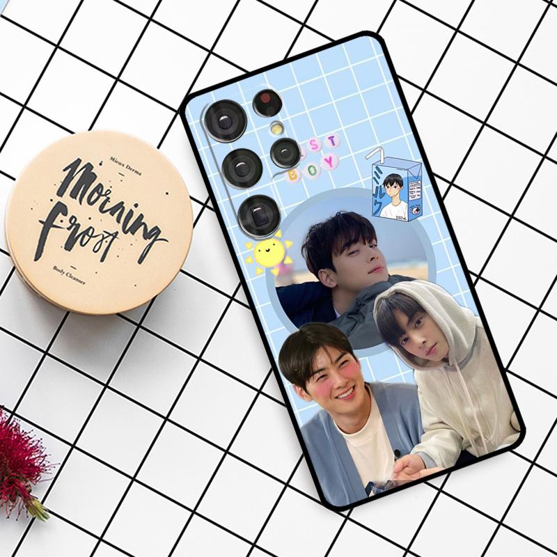 

Cha EunWoo Eun Woo Case For Samsung Galaxy S24 FE S20 FE S21 S22 S23 S24 S25 Ultra S9 S10 S25 Plus Phone Cover Galaxy S25 FE