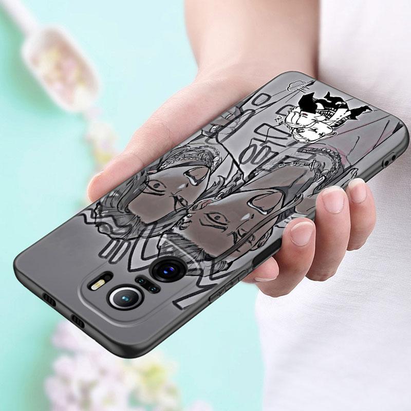 Tokyo Avengers Anime Phone Case For Xiaomi POCO F2 F3 M2 M3 M4 X3 X4 Pro NFC F4 GT 5G F1 X2 C3 C31 C40 M5S Soft TPU Black Cover
