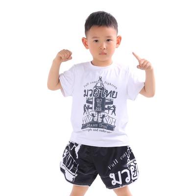 Kids' Wushu & Muay Thai Training Suit - Breathable, Vibrant Boxing Shorts