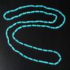JMXD-1.2 meters long turquoise long necklace original design ethnic style hand-knotted long necklace 4X14mm long necklace