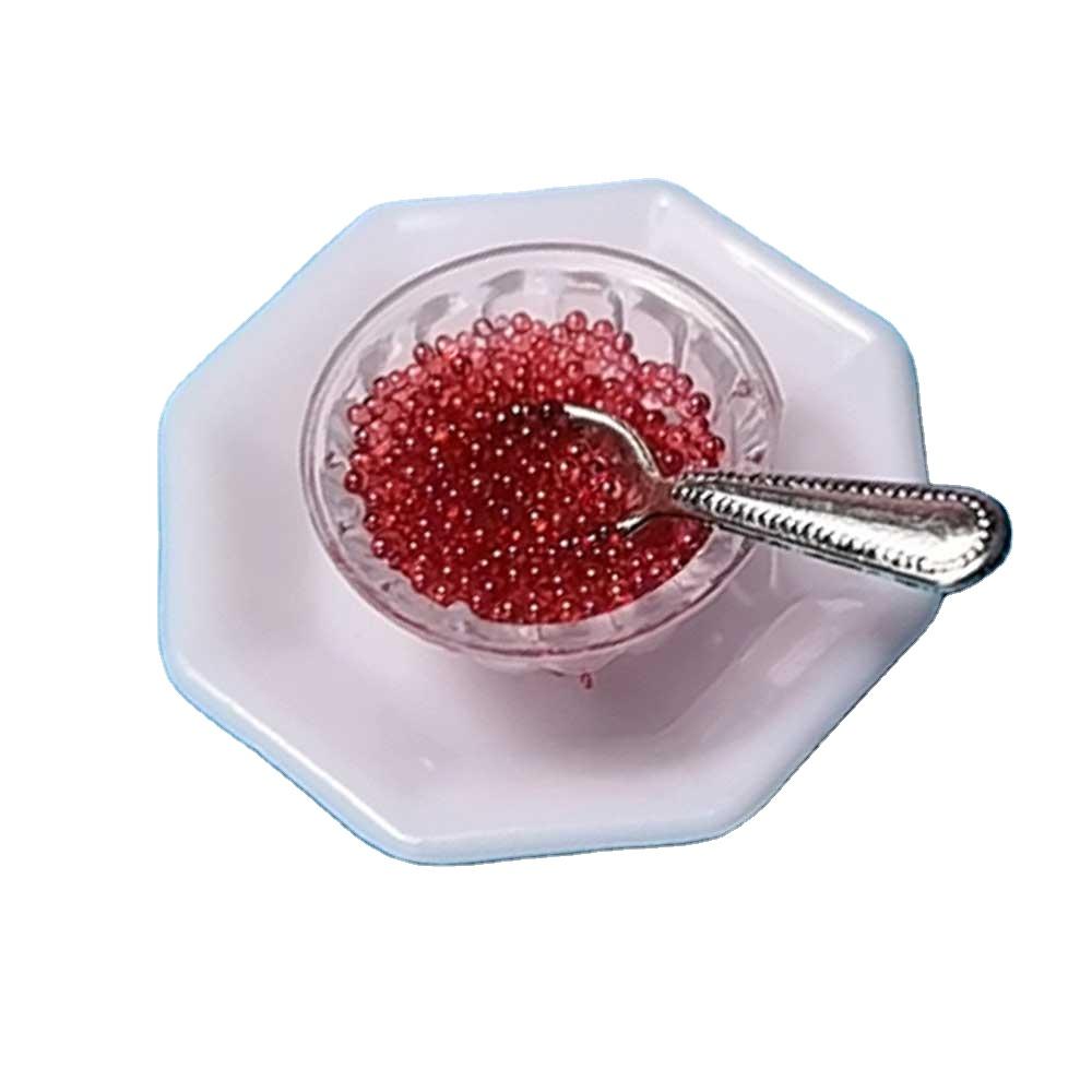 Doll House Miniature 1:12 Caviar Sushi Pretend Food for Doll House Kitchen Toys Accessories